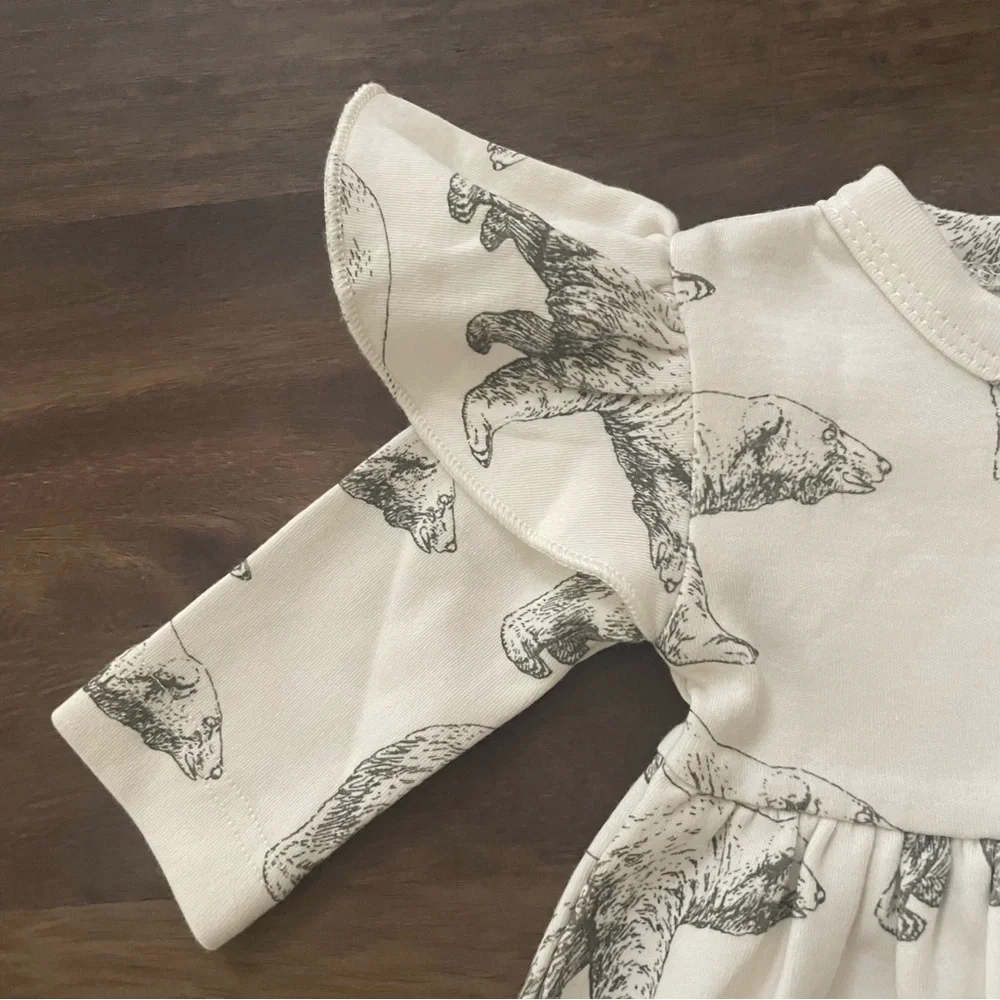 KATE QUINN Bell Sleeve Dress Polar Bears - Picture 4 of 5